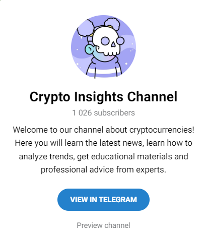I will sell a Telegram channel dedicated to cryptocurrency. ❤️❤️❤️