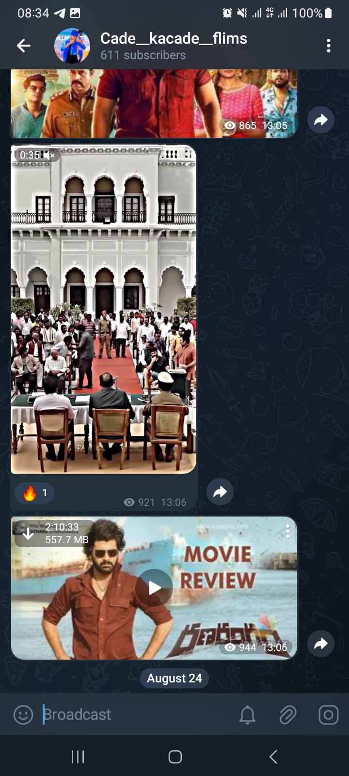 Telegram channel movies and business and more views 