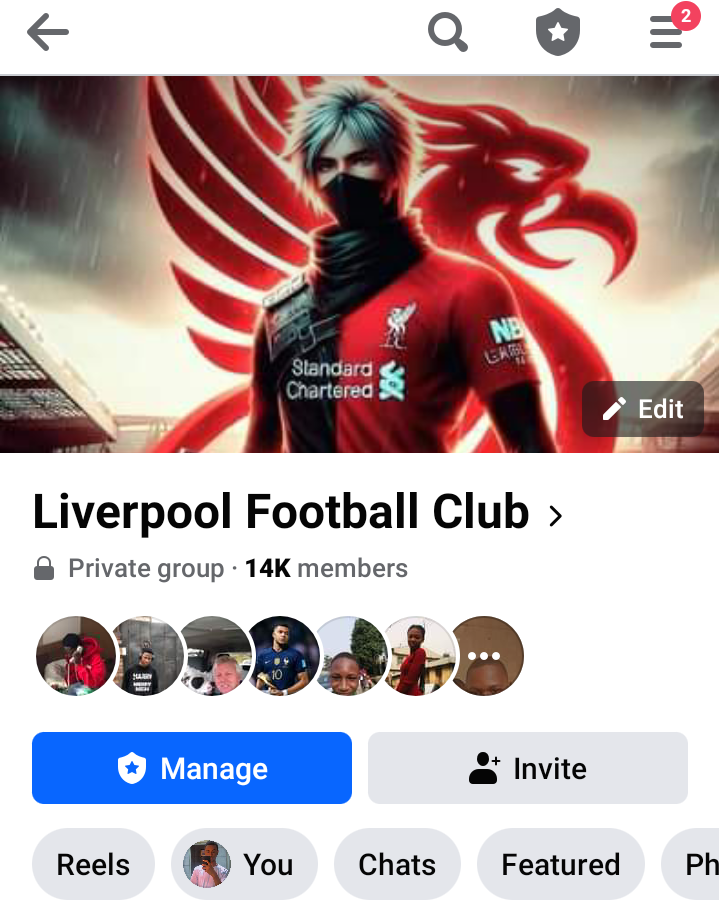 Facebook group of 14k members 