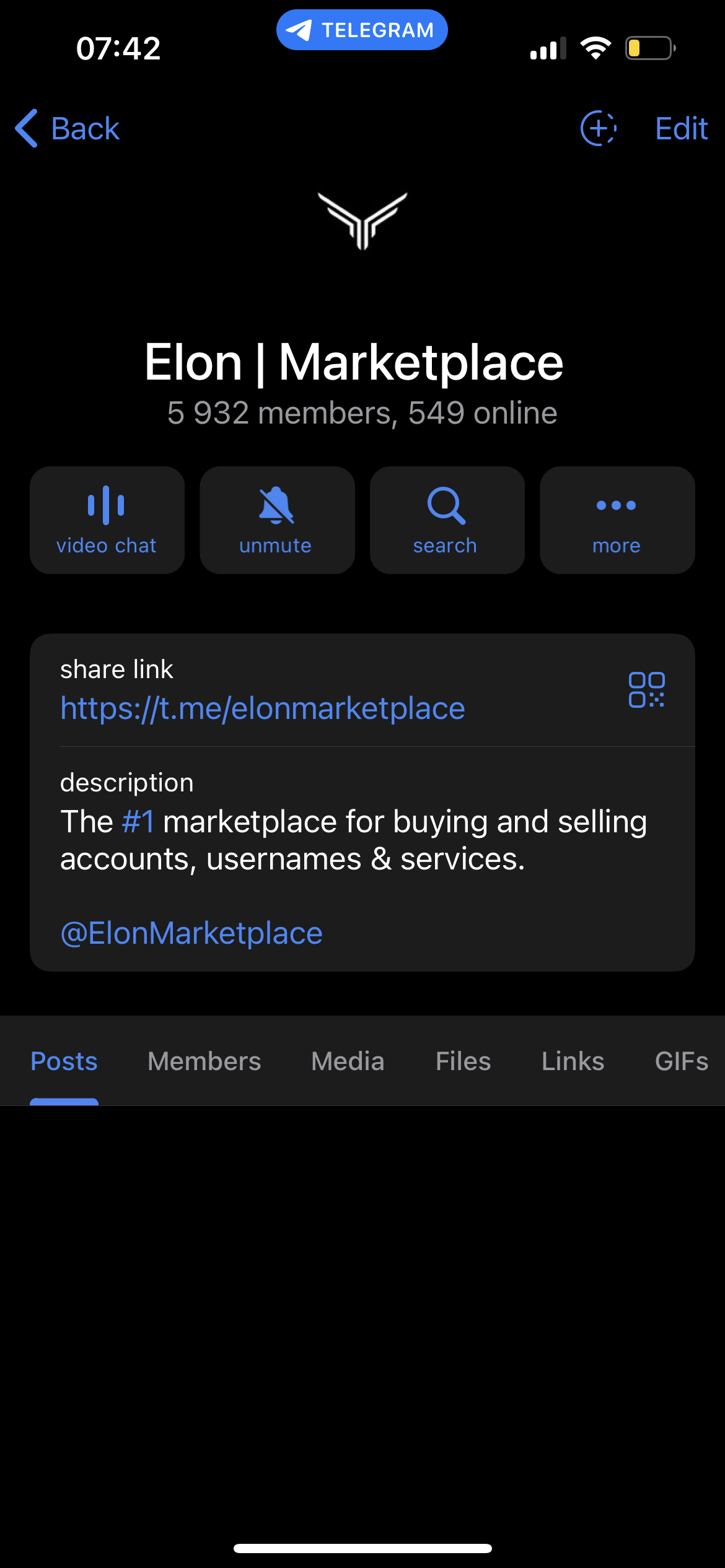 Telegram Group Marketing (5.9k members) 