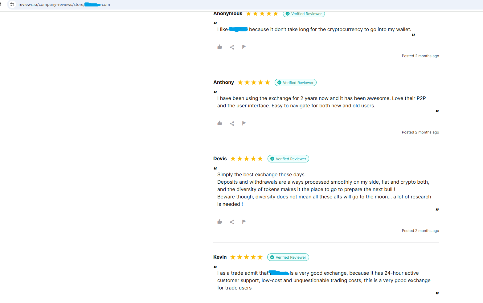 Verified reviews for any website.