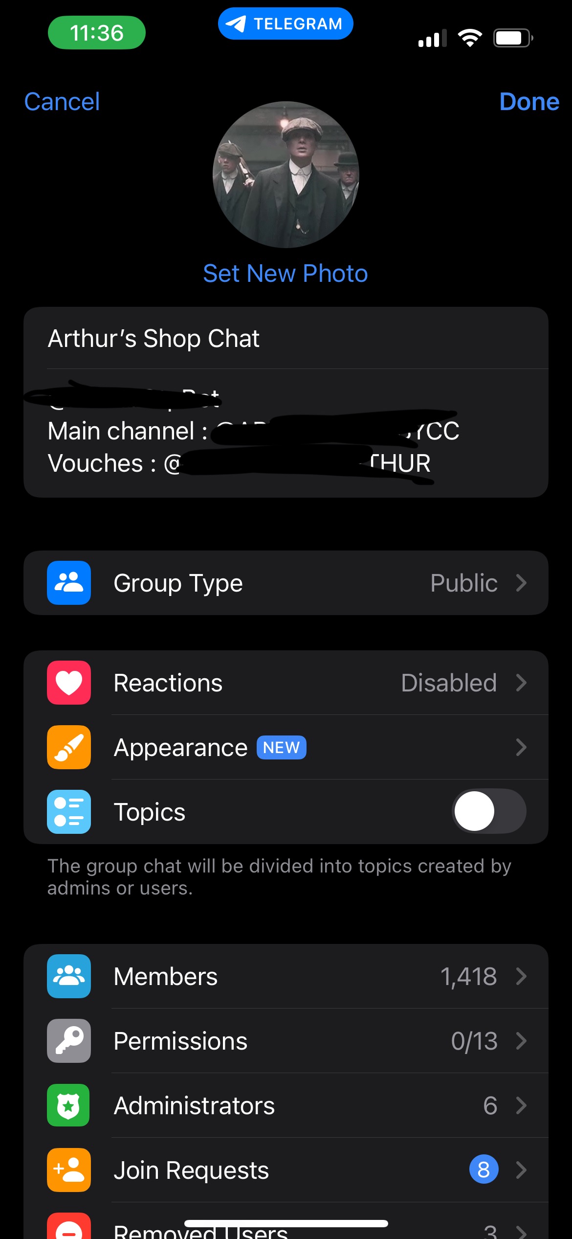 Telegram Group Chat / 1.4k members