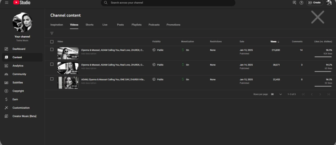 полные видео монетизированный канал