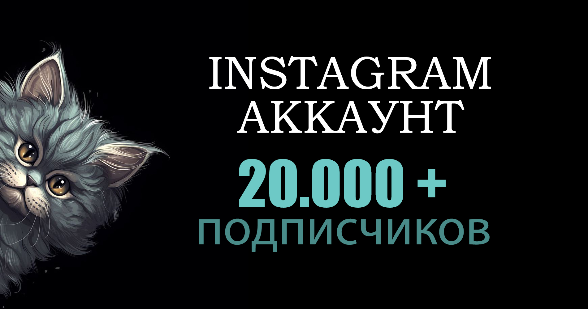 Аккаунт Instagram | 20 000 подписчиков 