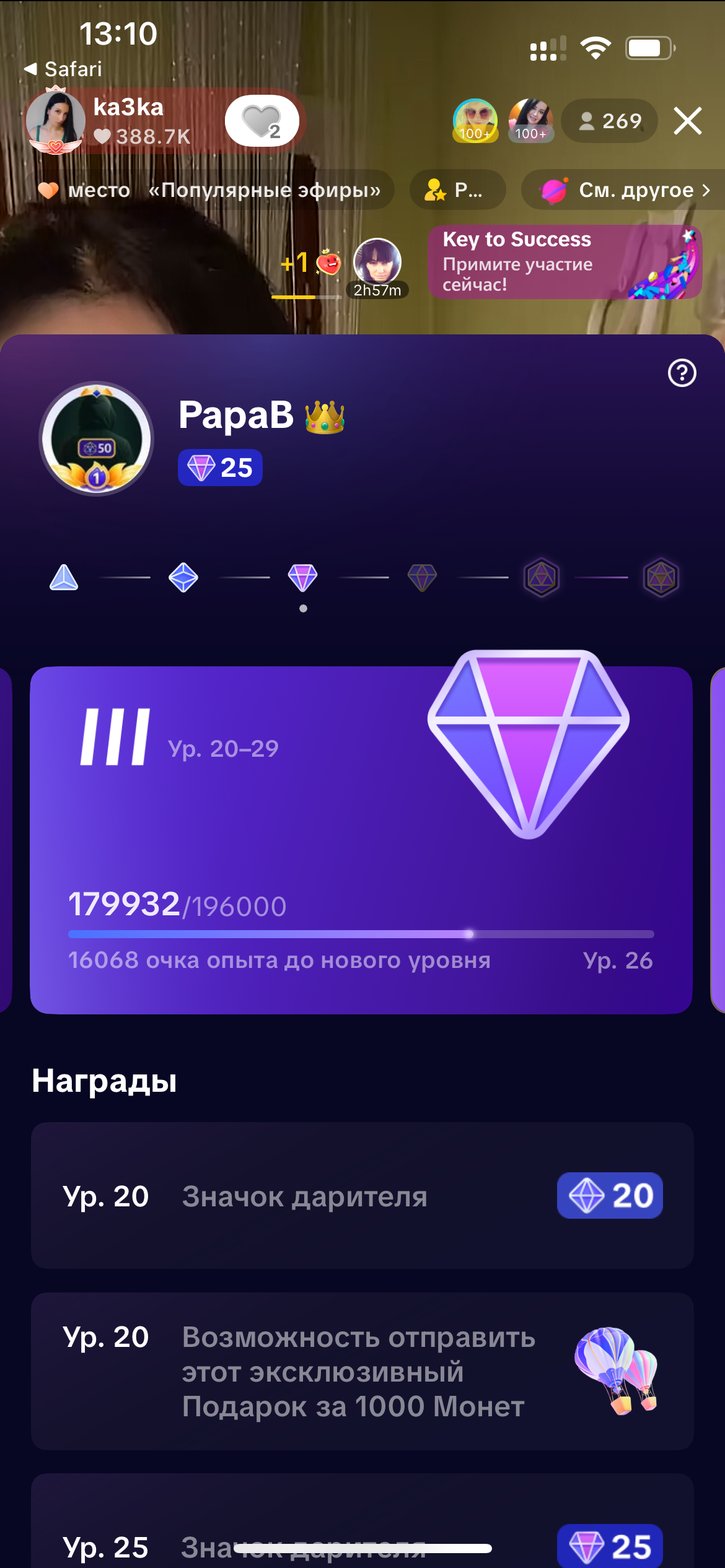 Срочная продажа 25 ур дарителя 