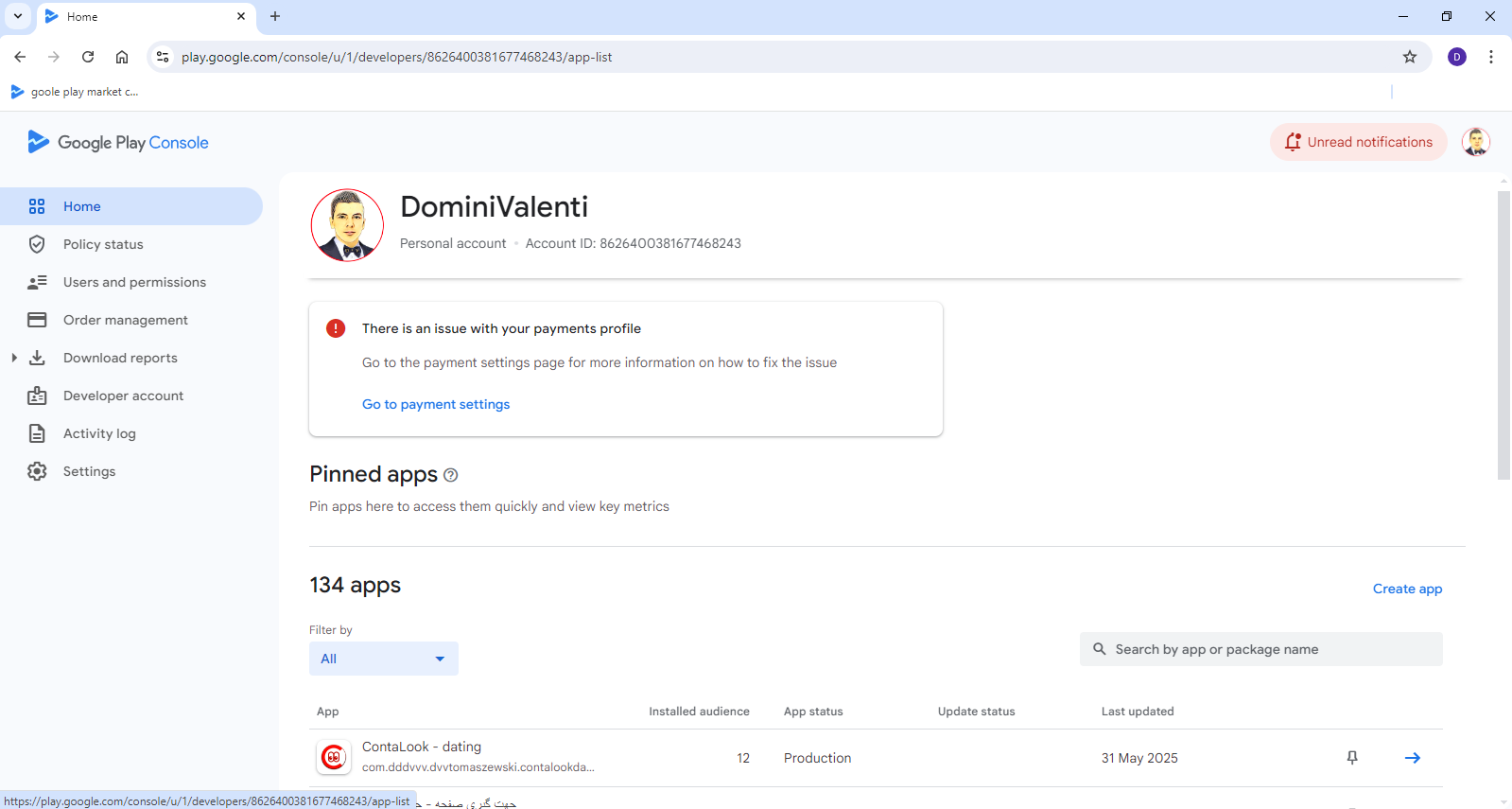 Google Play Market аккаунт