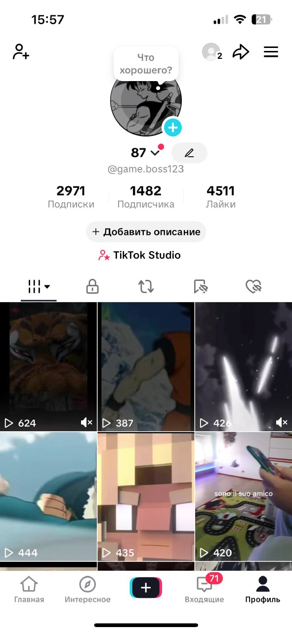 Італійський TikTok акаунт|Доступні стріми