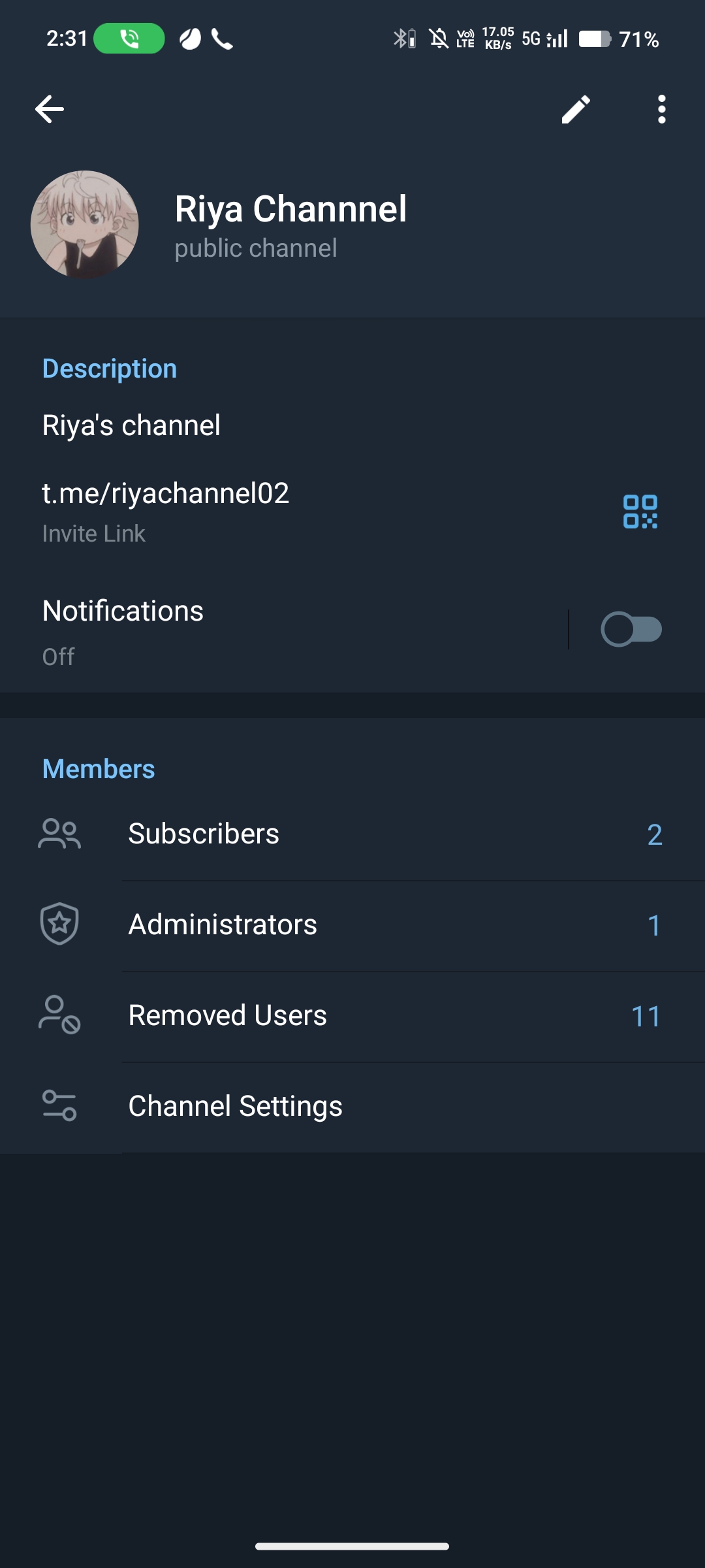 ChannelCreated on :- April 15,2021