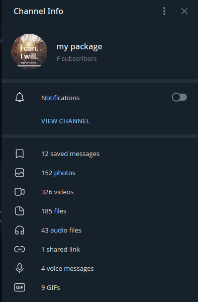 my package ( Telegram channel )