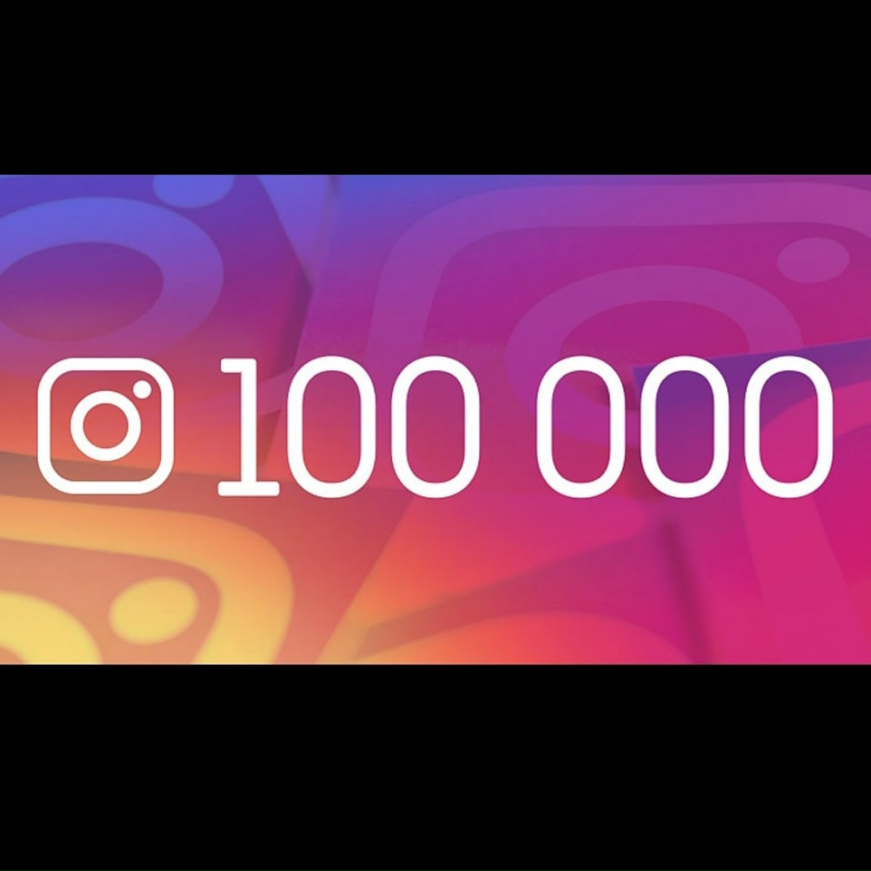 100 000 + FOLLOWERS Instagram