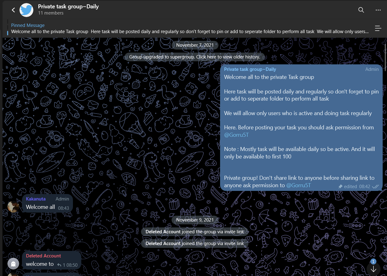 Telegram Group 2021 for sale - Instant Ownership Transfer