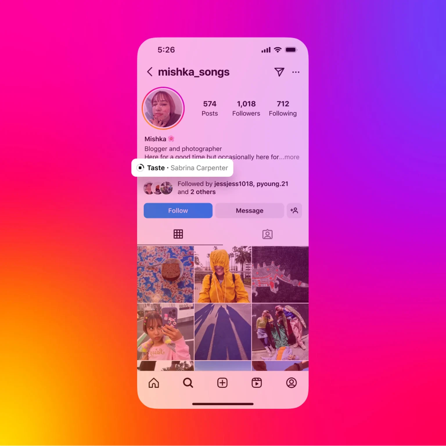 Instagram разрешил добавлять музыку в профиль