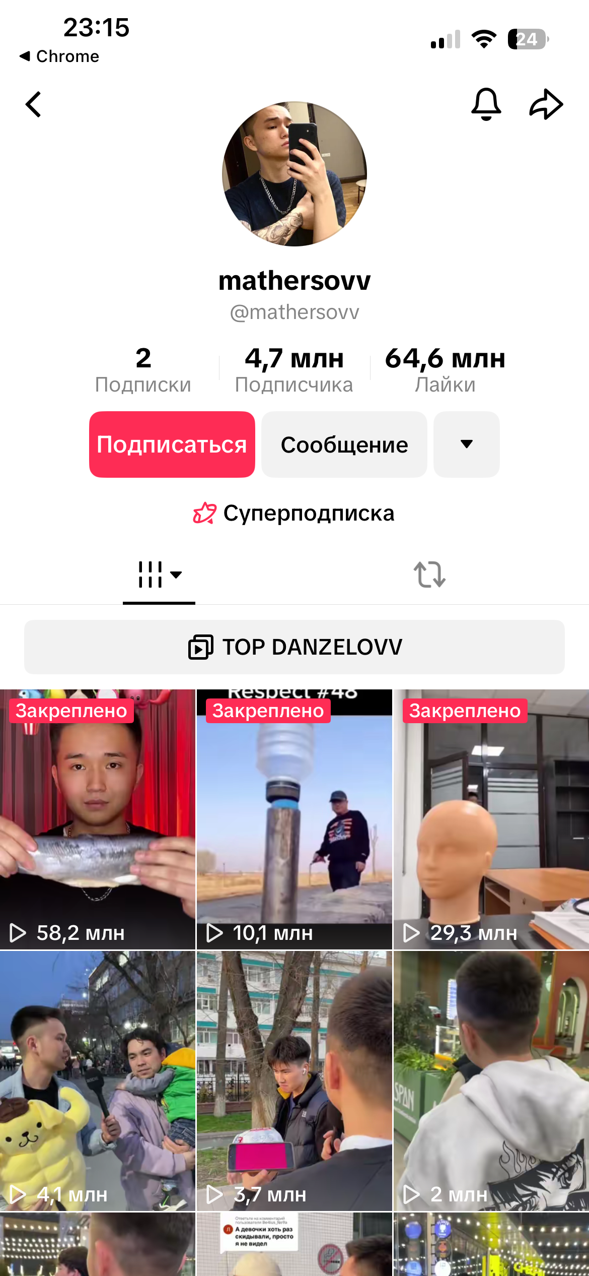  Особистий акк відомого блогера | Розважальний контент