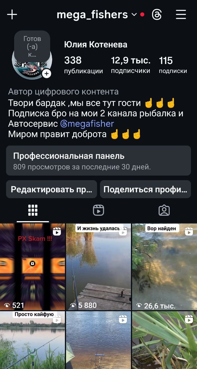 Продам аккаунт Инстаграм 12000 участников 