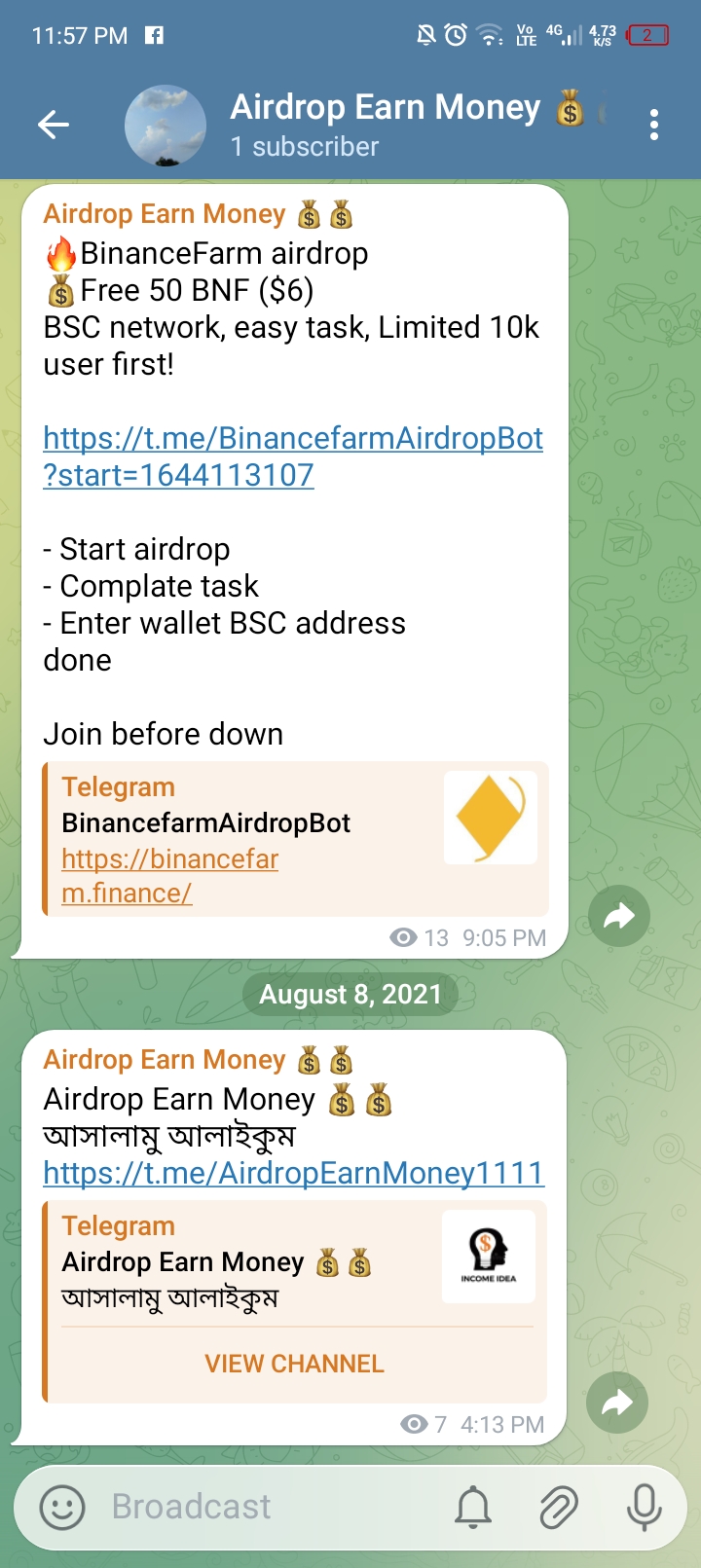 Airdrop Earn Money 