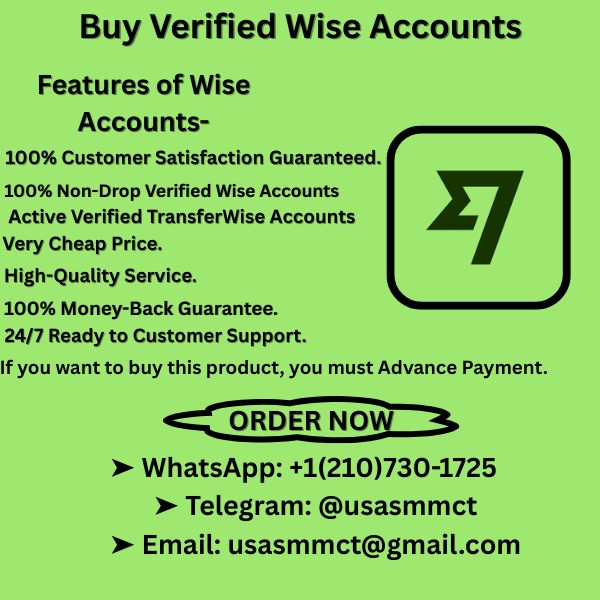 Fully Verified Wise Accounts for Sale with Real Verification