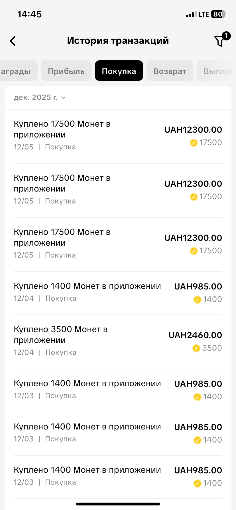 ТикТок акк уровень дарителя 28