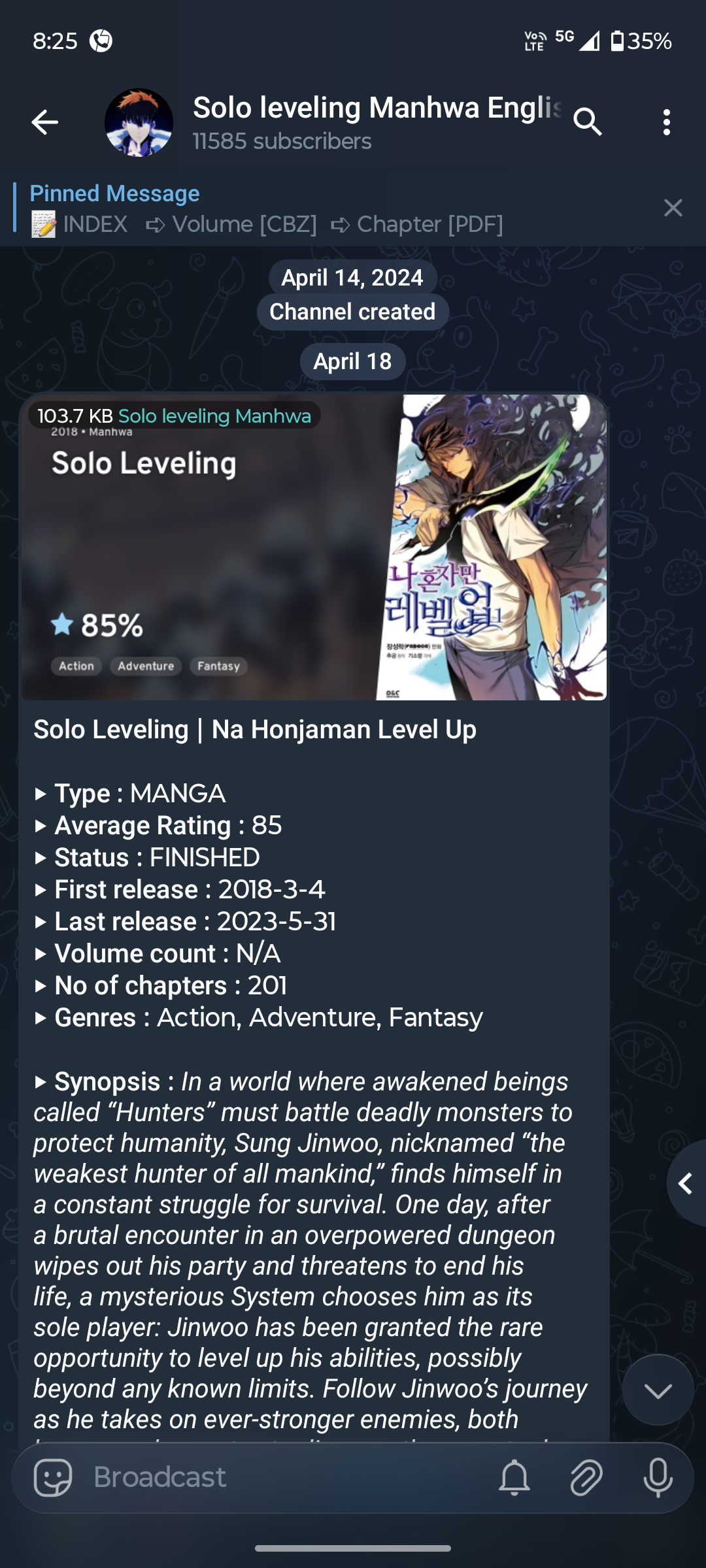 Solo leveling manhwa 