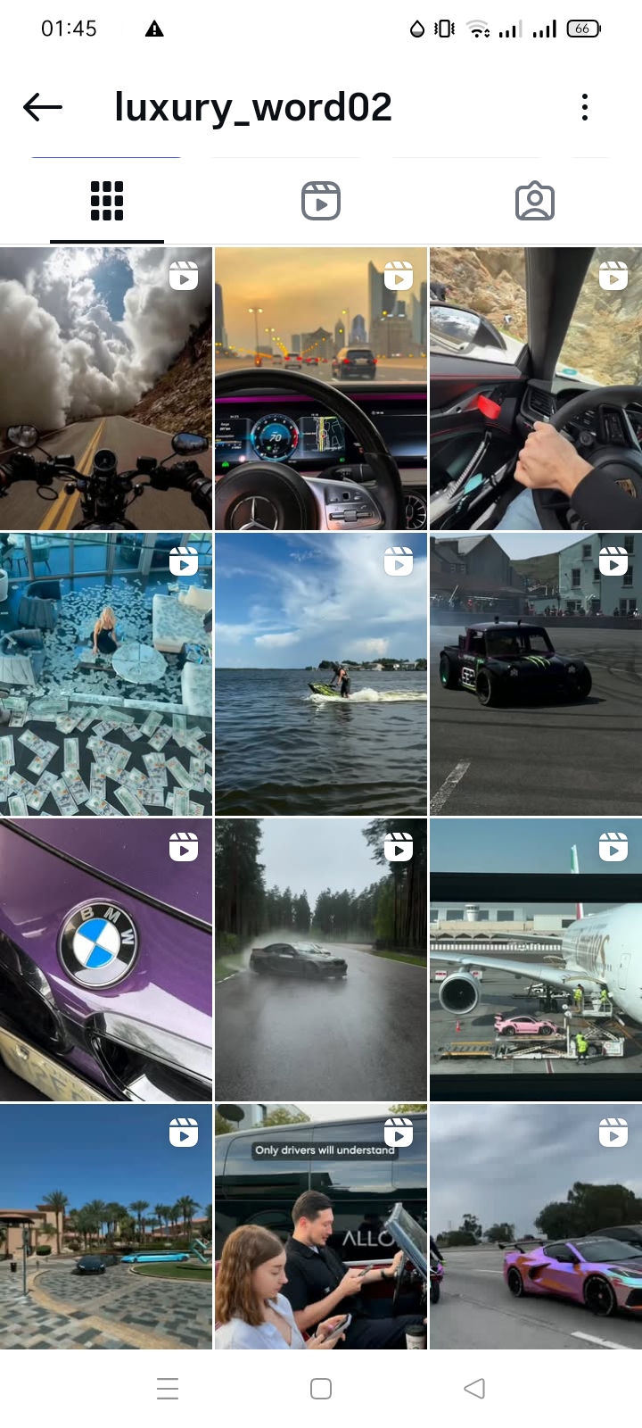 Car/Luxury Instagram account 