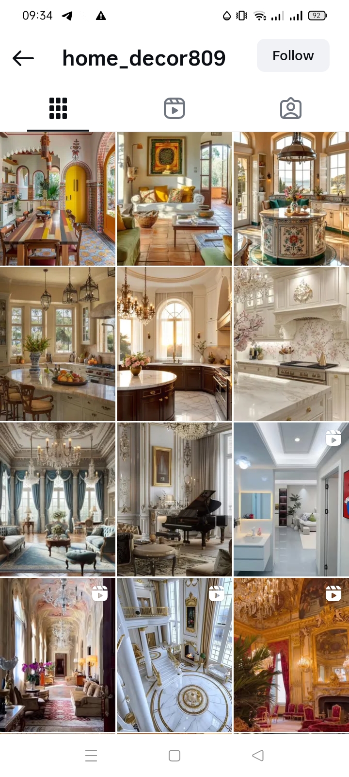 Home Decor/Interior /Real state /Luxury Instagram account 
