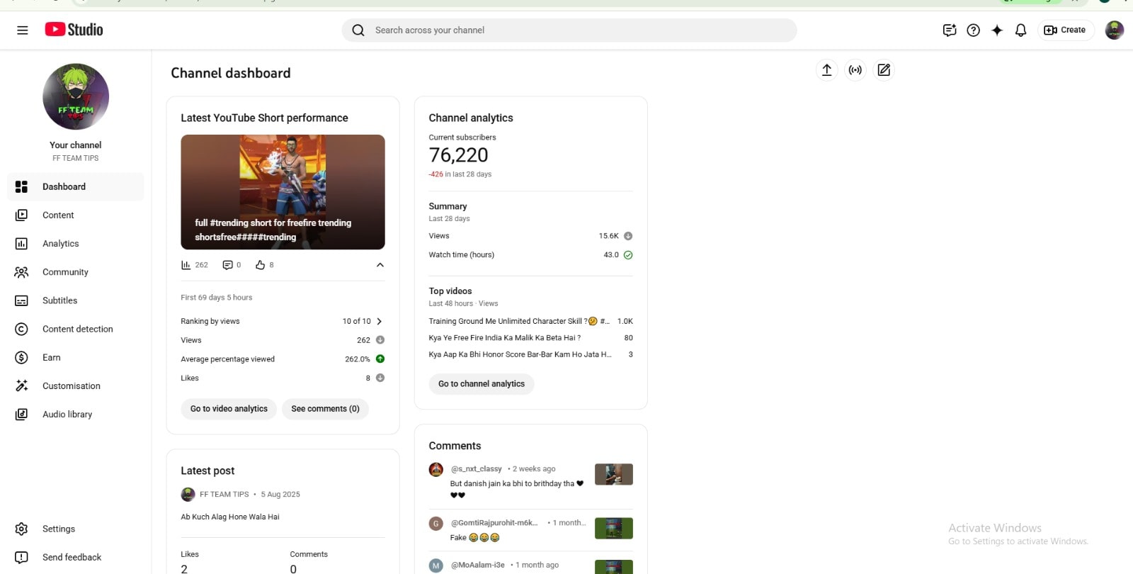 No Monetization Gaming Channel For Sale