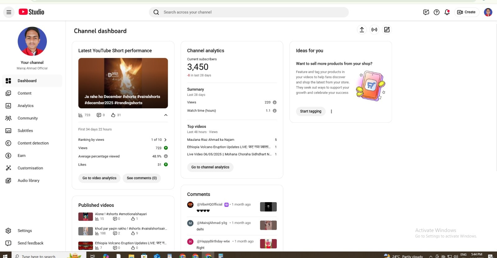 Non Monetize Channel For Sale
