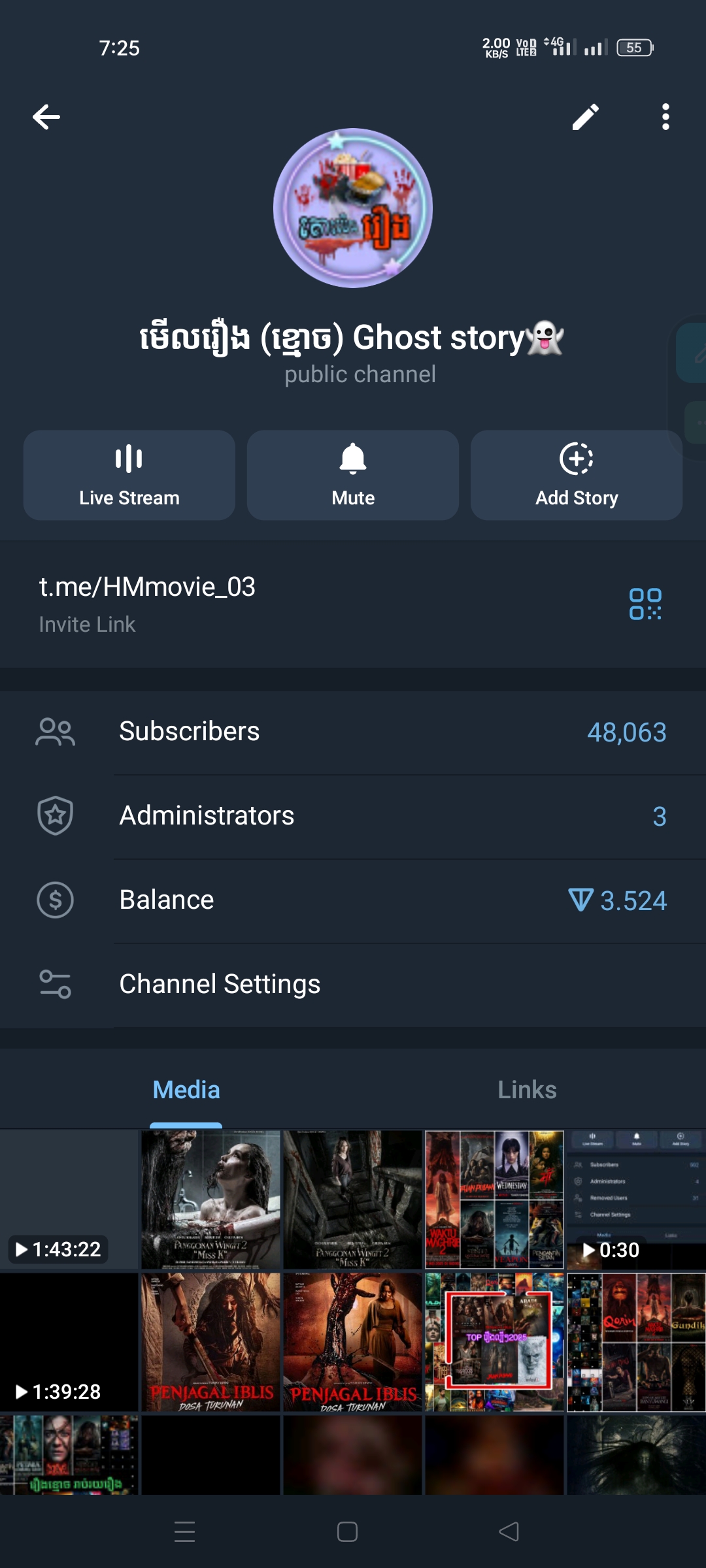 Channel for sale 48k, price only 220$ negotiable.