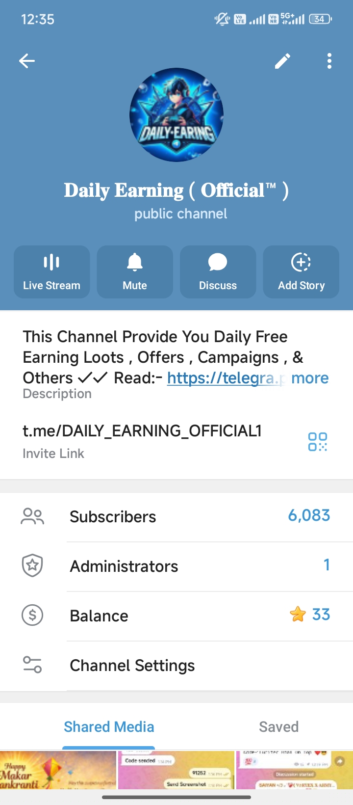 DAILY EARNING OFFICEL