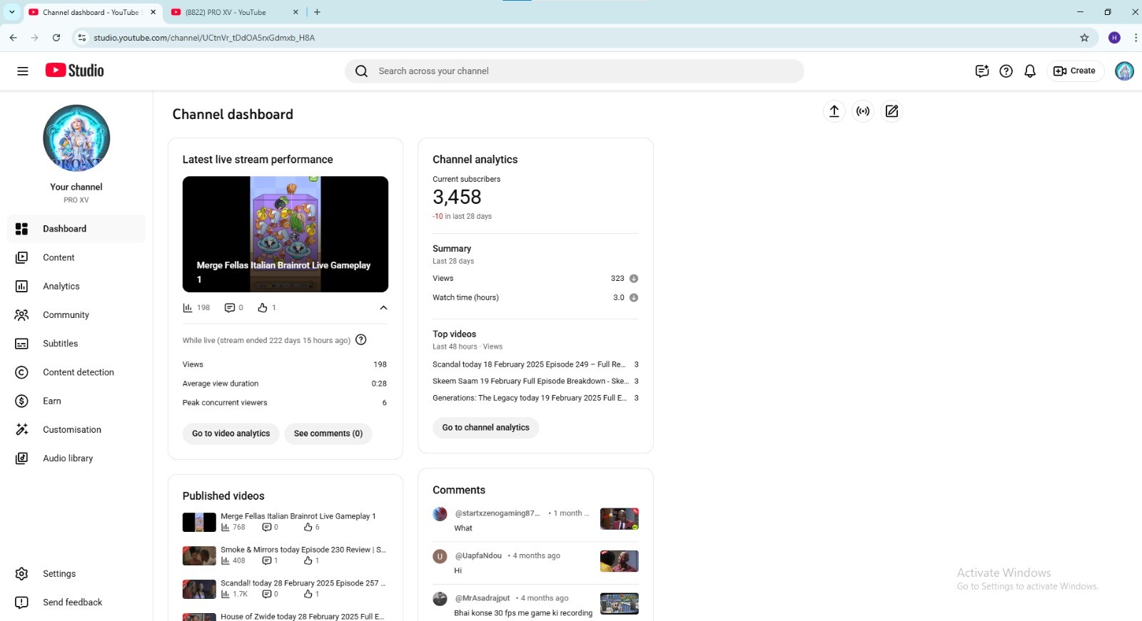 Clean Gaming Channel For Sale