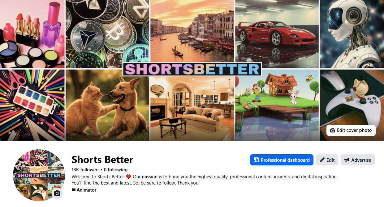 Eligible to monetize page (Shorts Better)