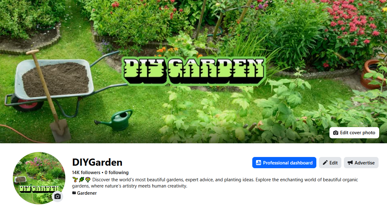 Facebook Page DIY Garden
