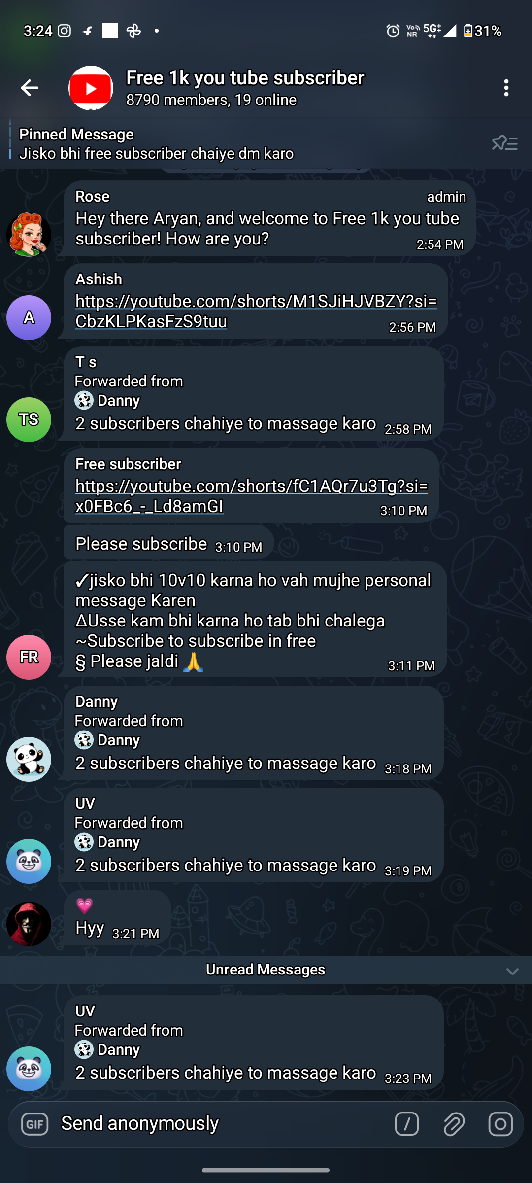 Free YouTube subscriber group 