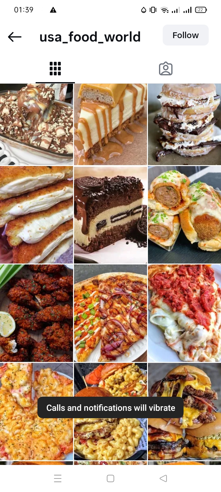 Food/Snacks/Cooking Instagram account 