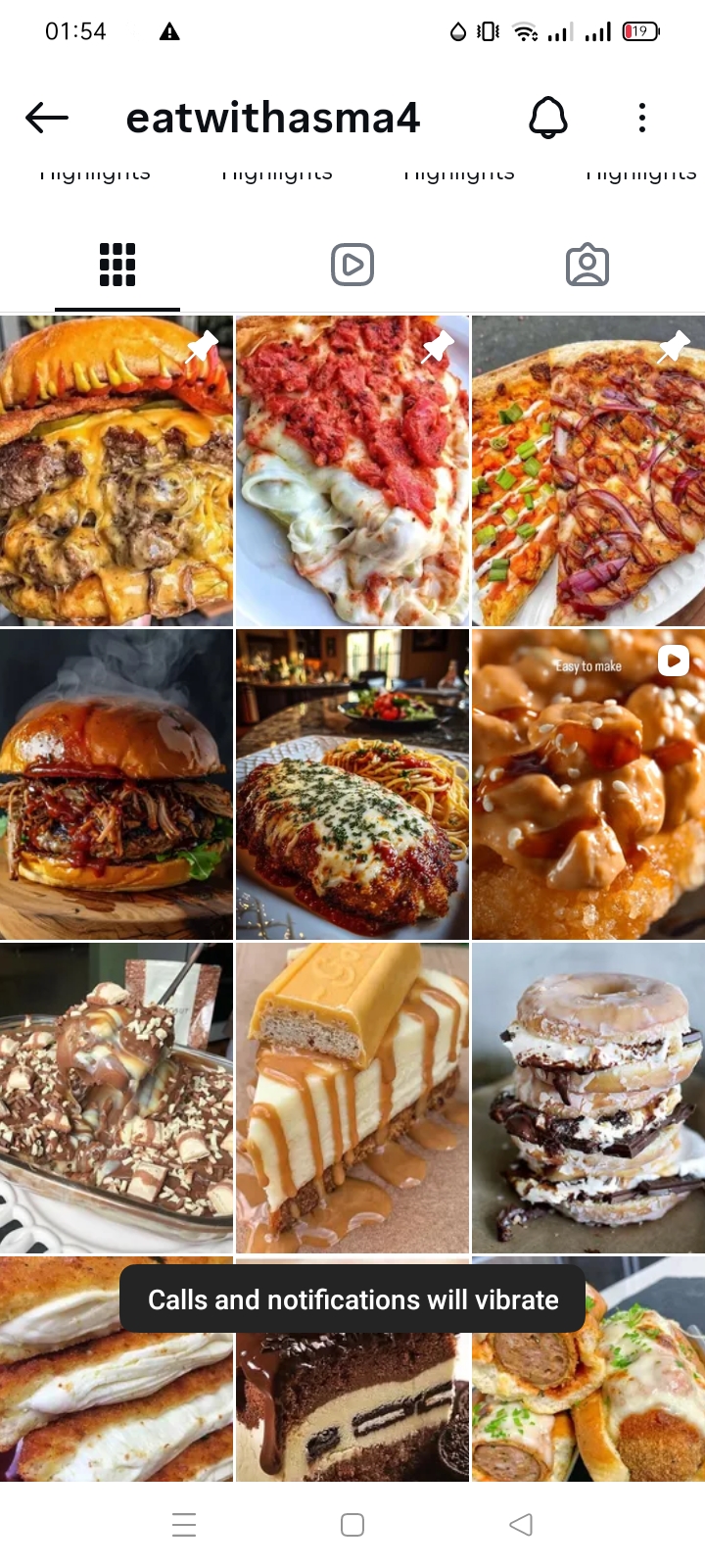 Food/Snacks/Cooking Instagram account 