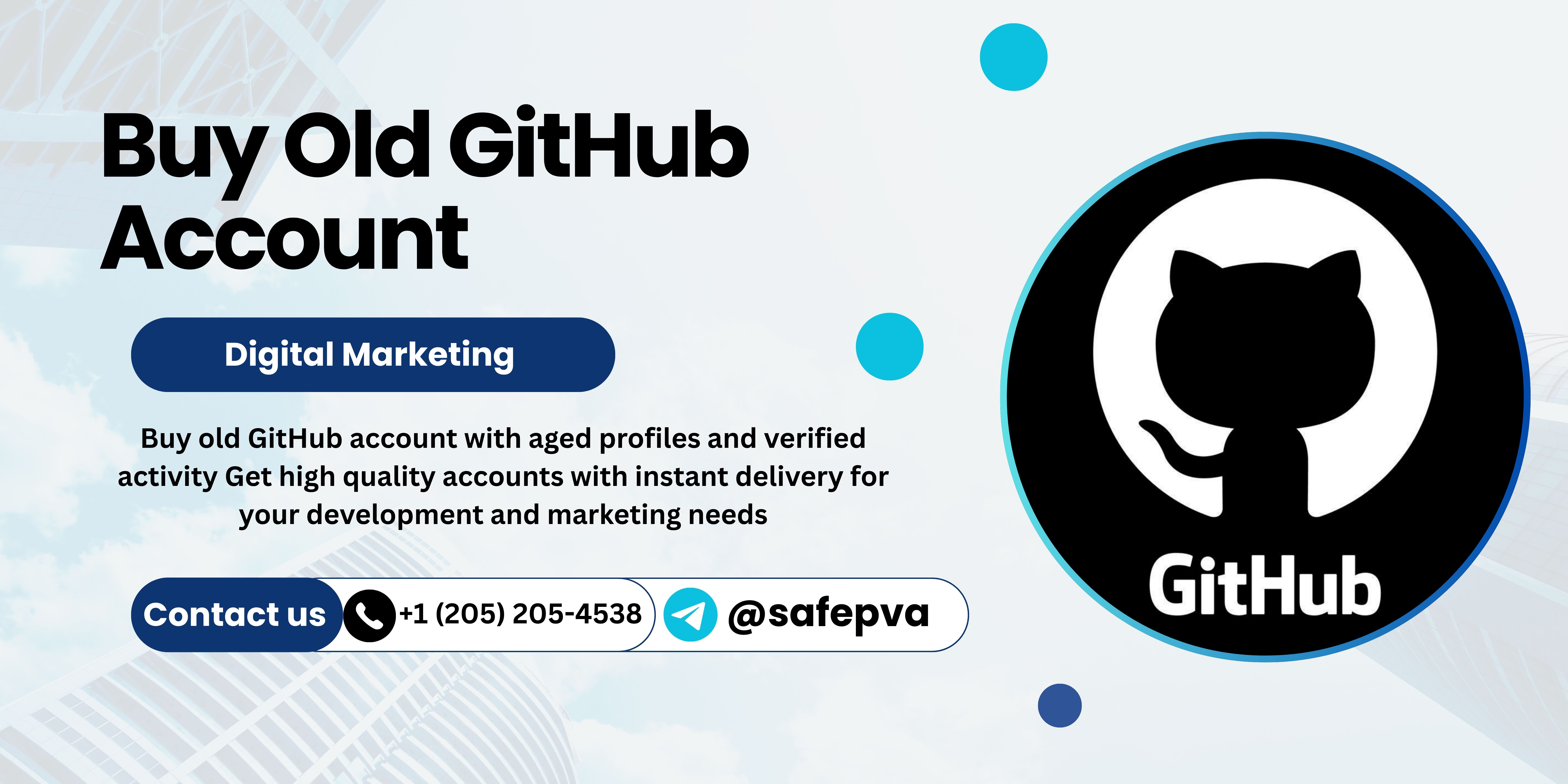 Buying Aged GitHub Accounts with Active Developer Profiles