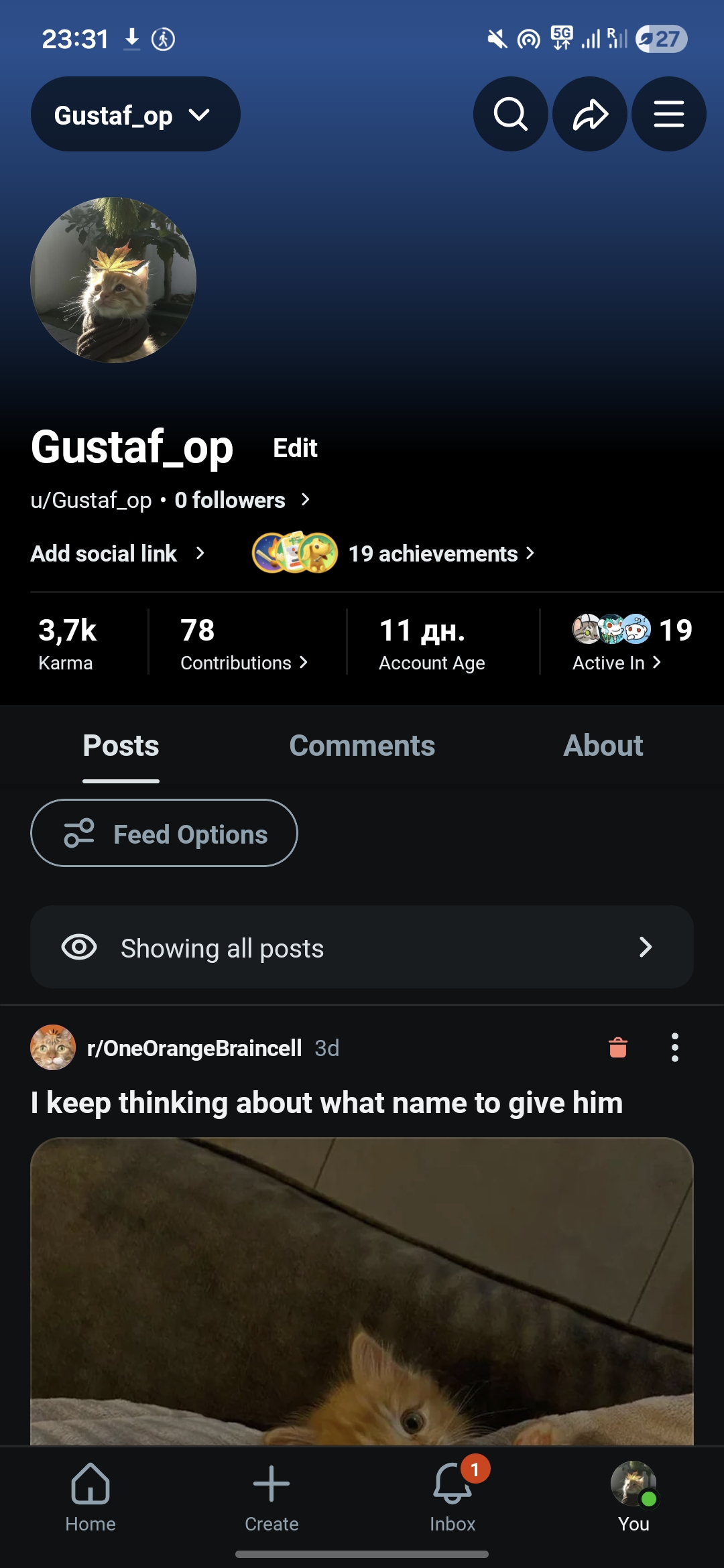 Reddit account 3700 karma//редит аккаунт 3700 кармы