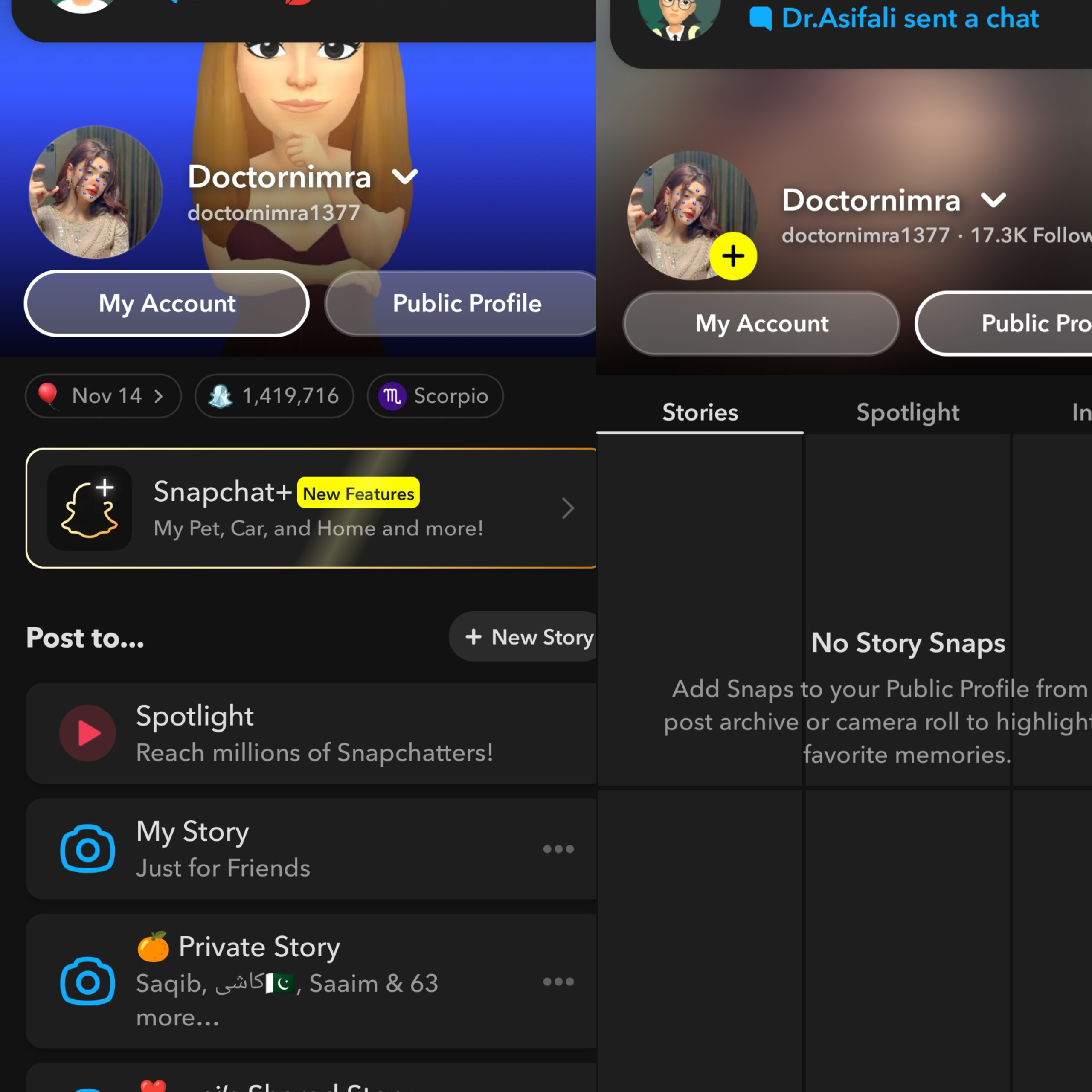 1.4M snapscore Snapchat account available for sale