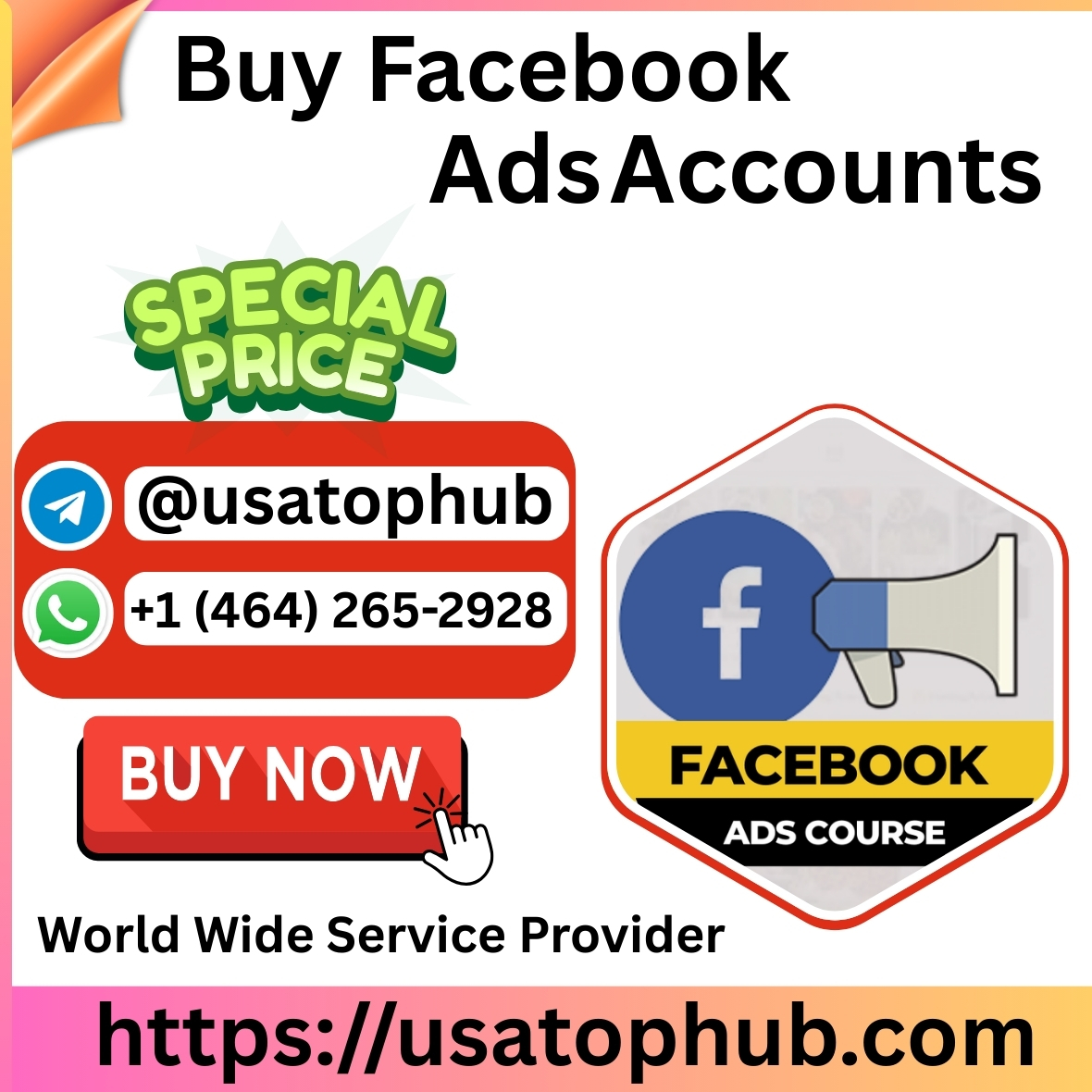 Buy Facebook Ads Account – 100% Safe & secure.