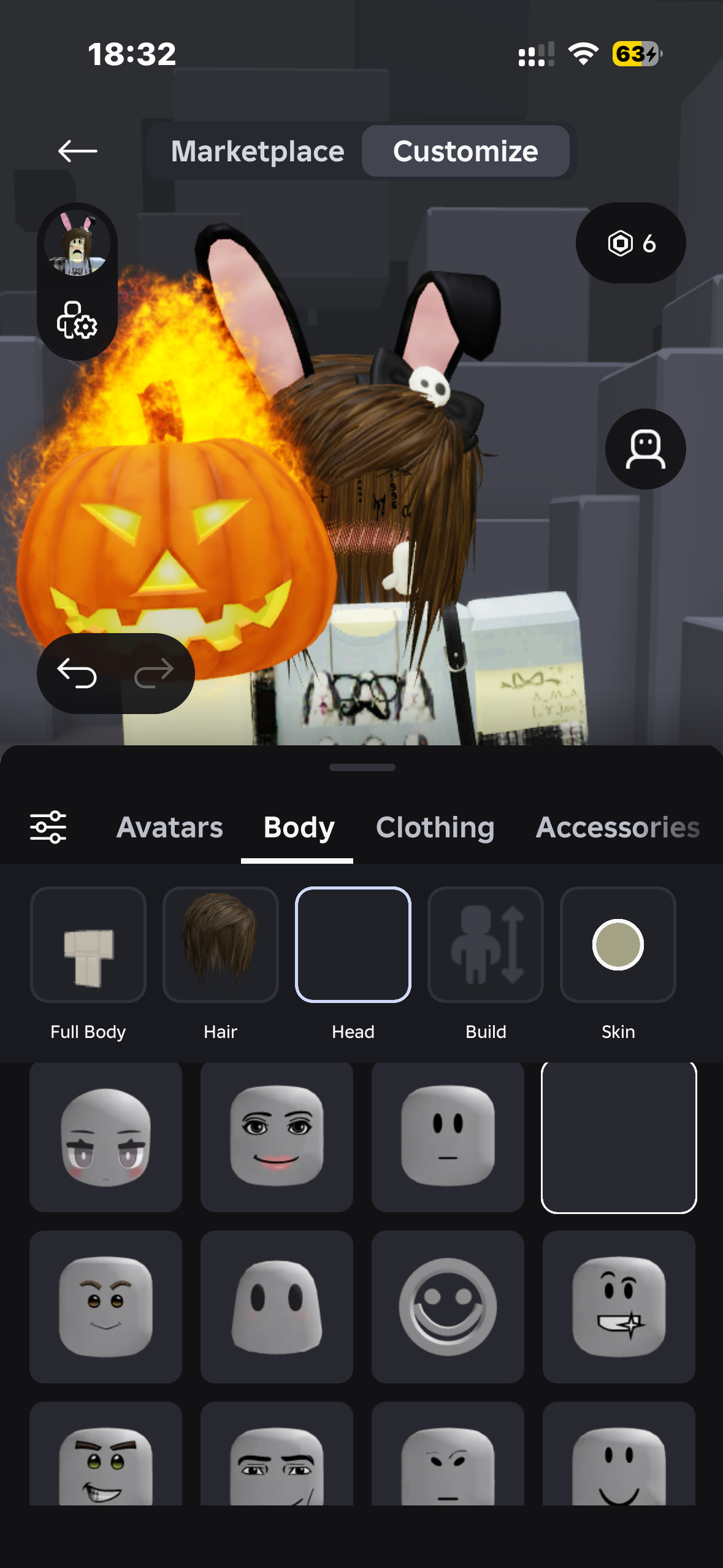 Roblox Account — @melancholitta (Headless, Korblox, 120K)