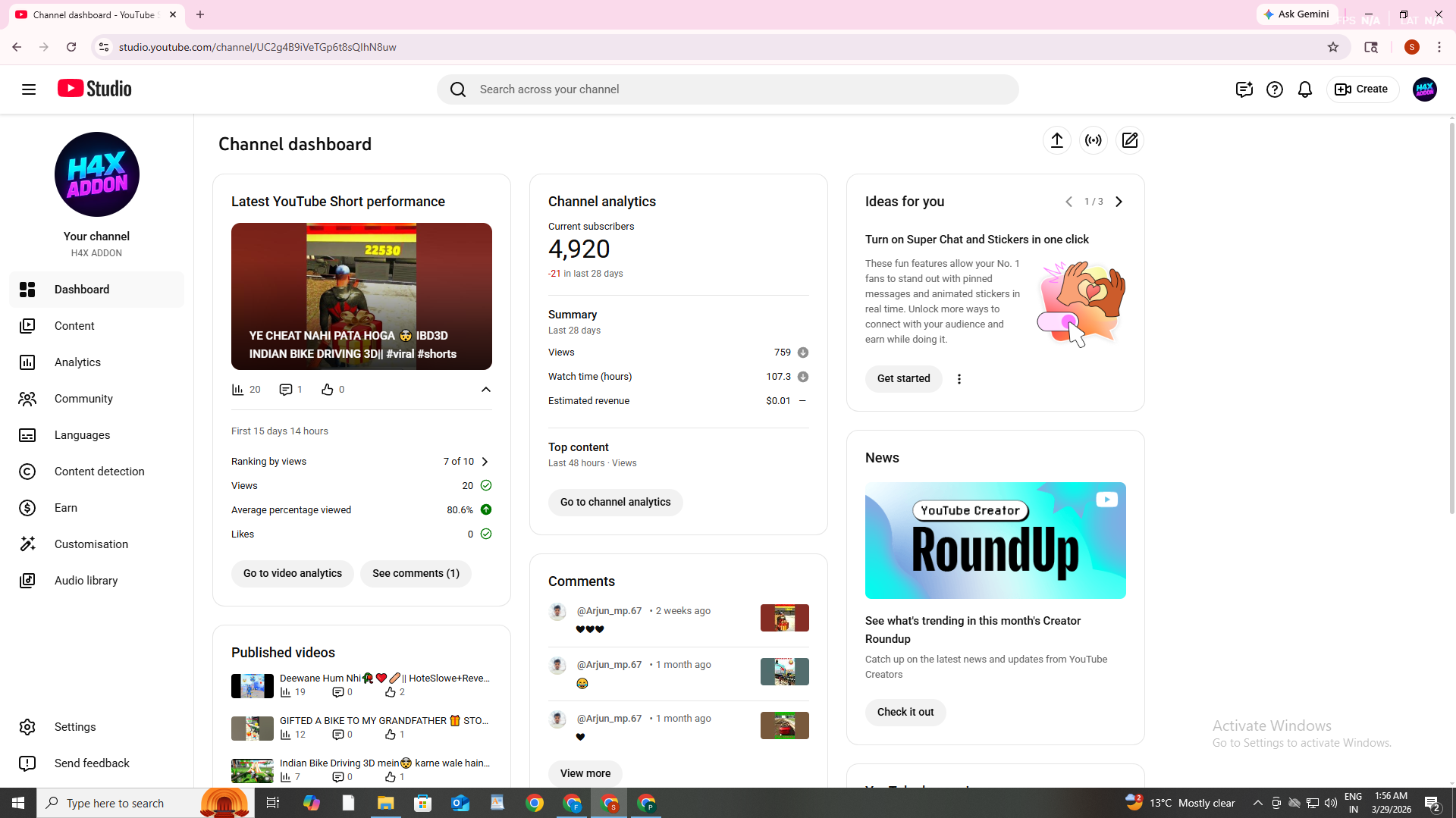 H4X ADDON - Monetized Gaming Channel