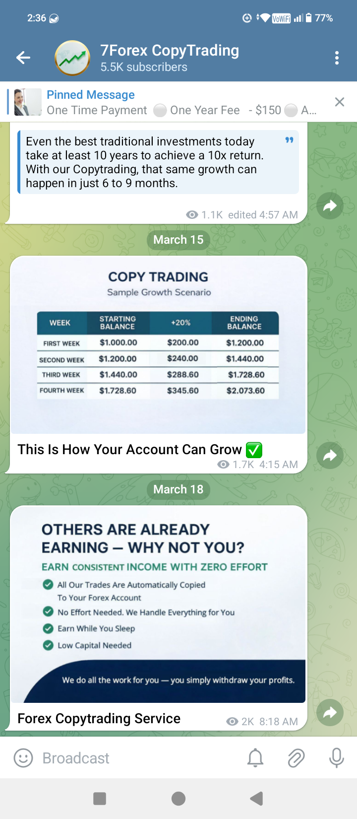 7Forex CopyTrading Rapid