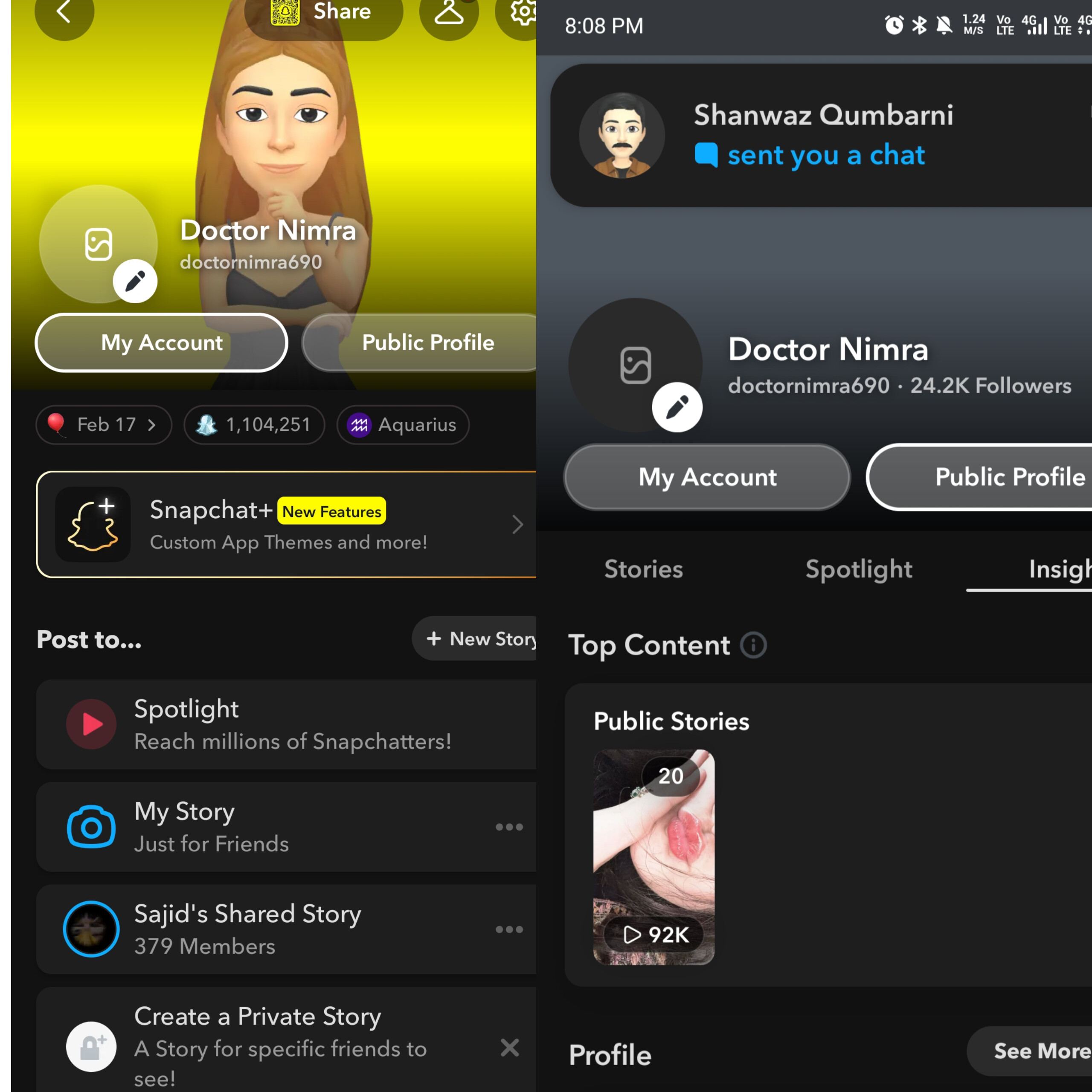 1.M snapscore and 33k follower snap accou available for sale