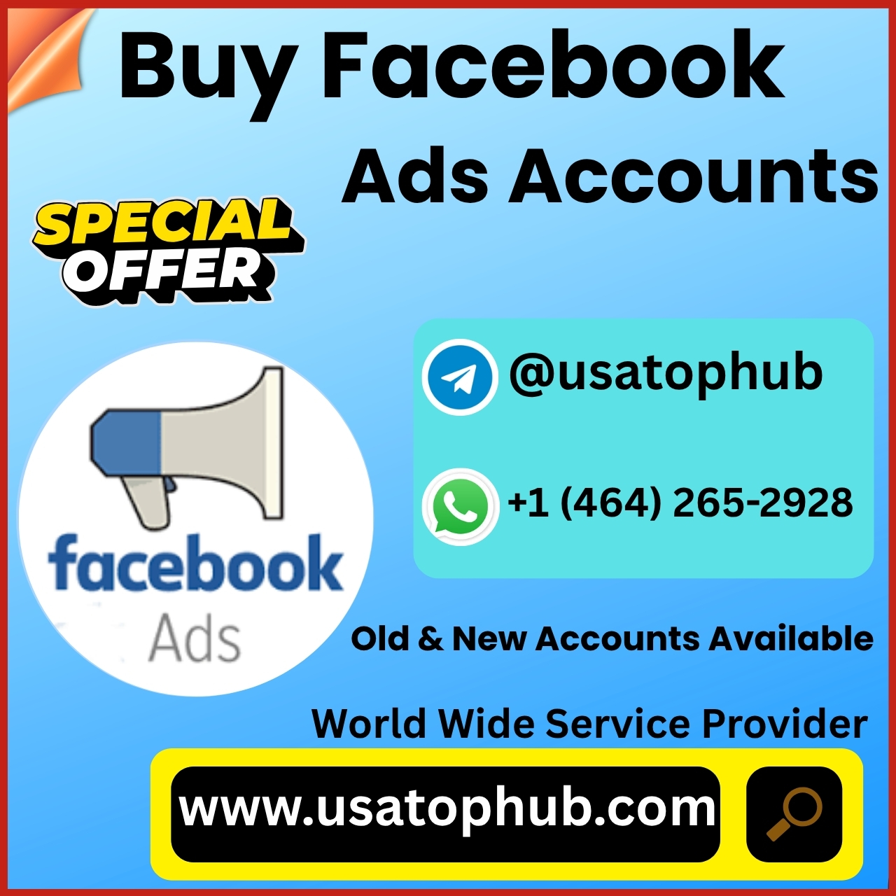Buy Facebook Ads Account – 100% Safe & secure.