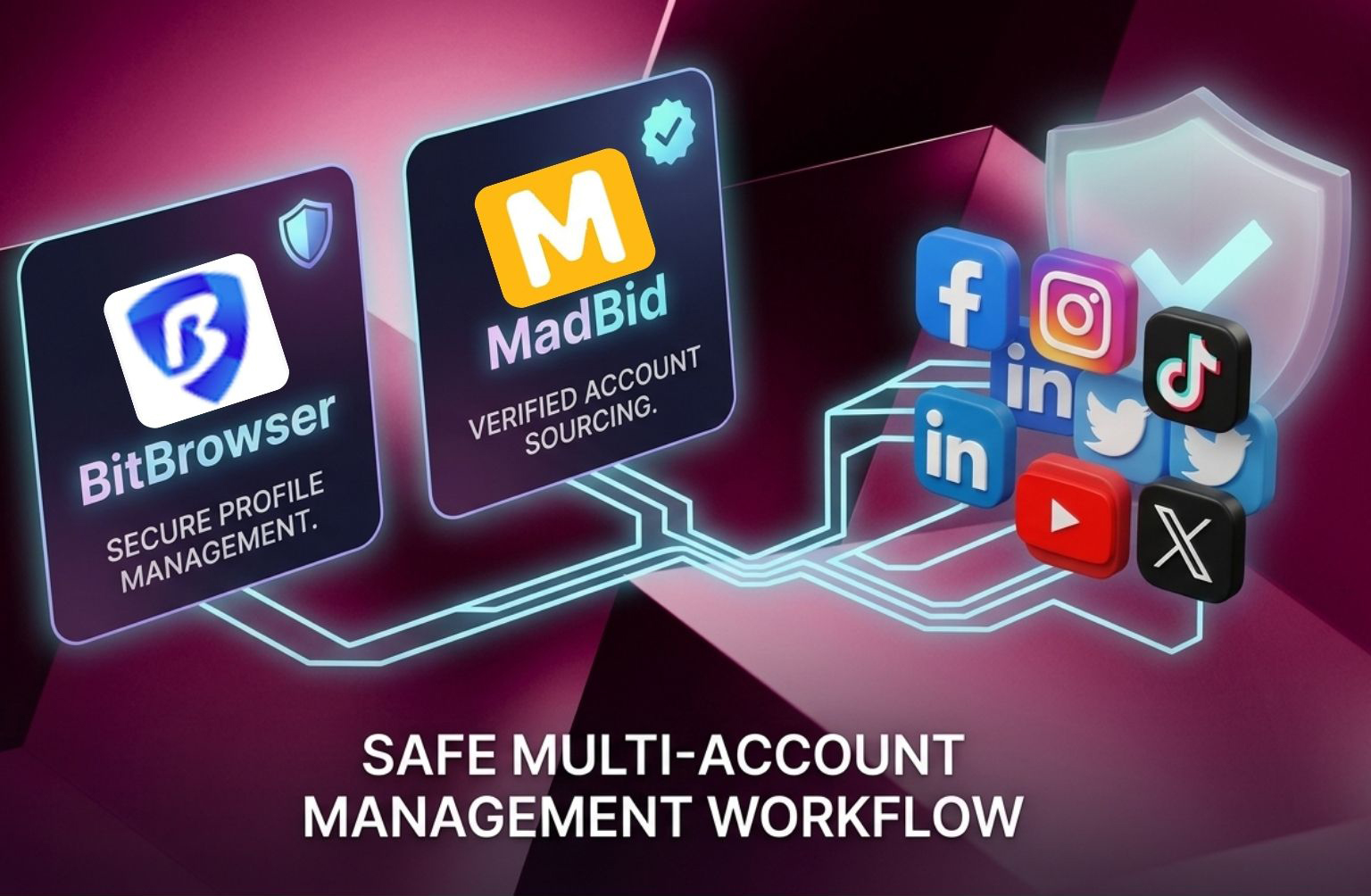How to Buy & Manage Multiple Social Media Accounts Safely: MadBid + BitBrowser Workflow