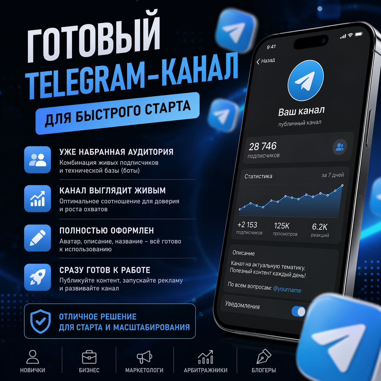 ТГ канал для старта