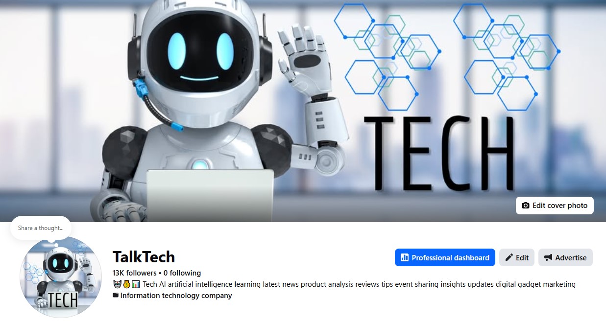 Facebook Page Talk Tech