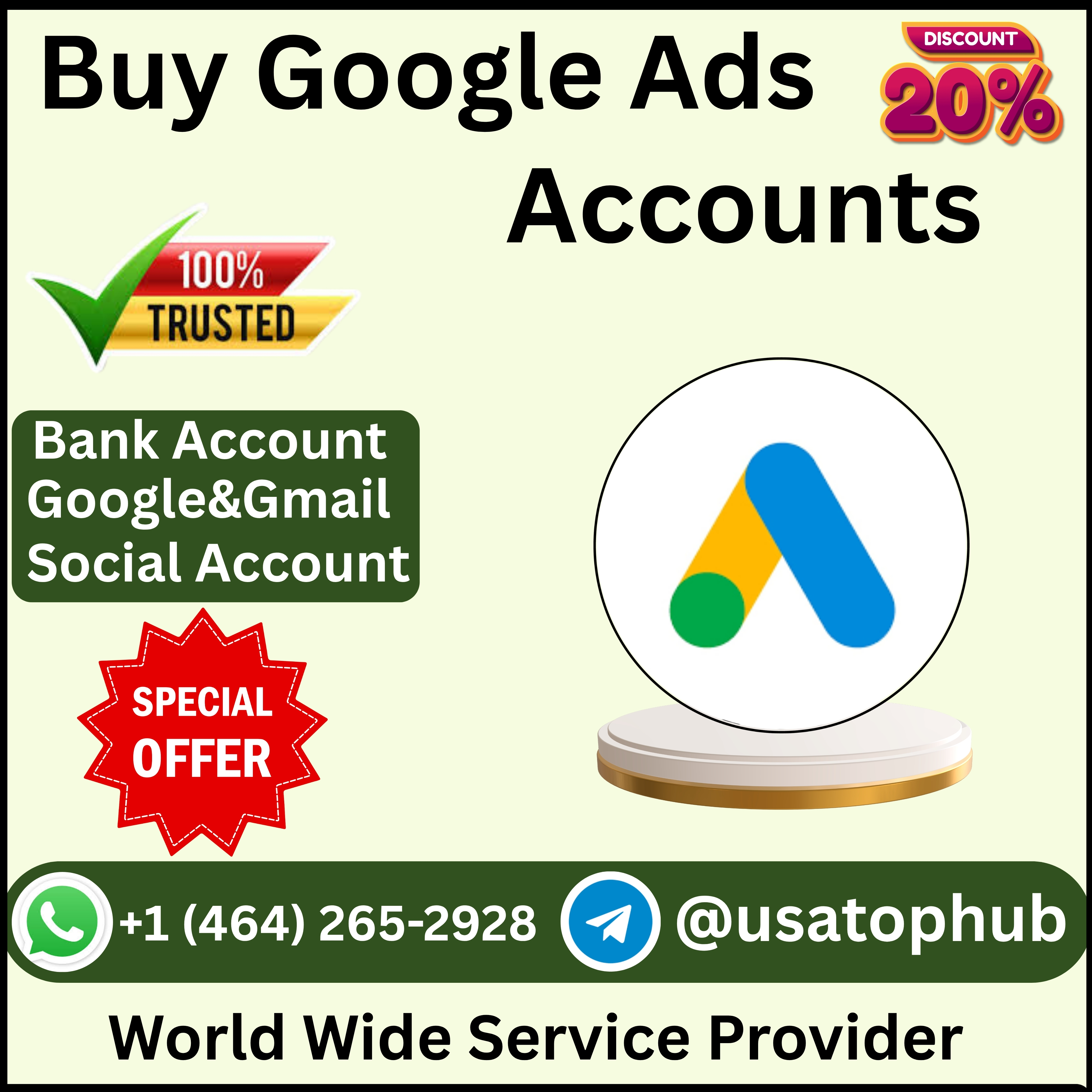 Buy Google Ads Accounts –100% Active & US, UK Verified…
