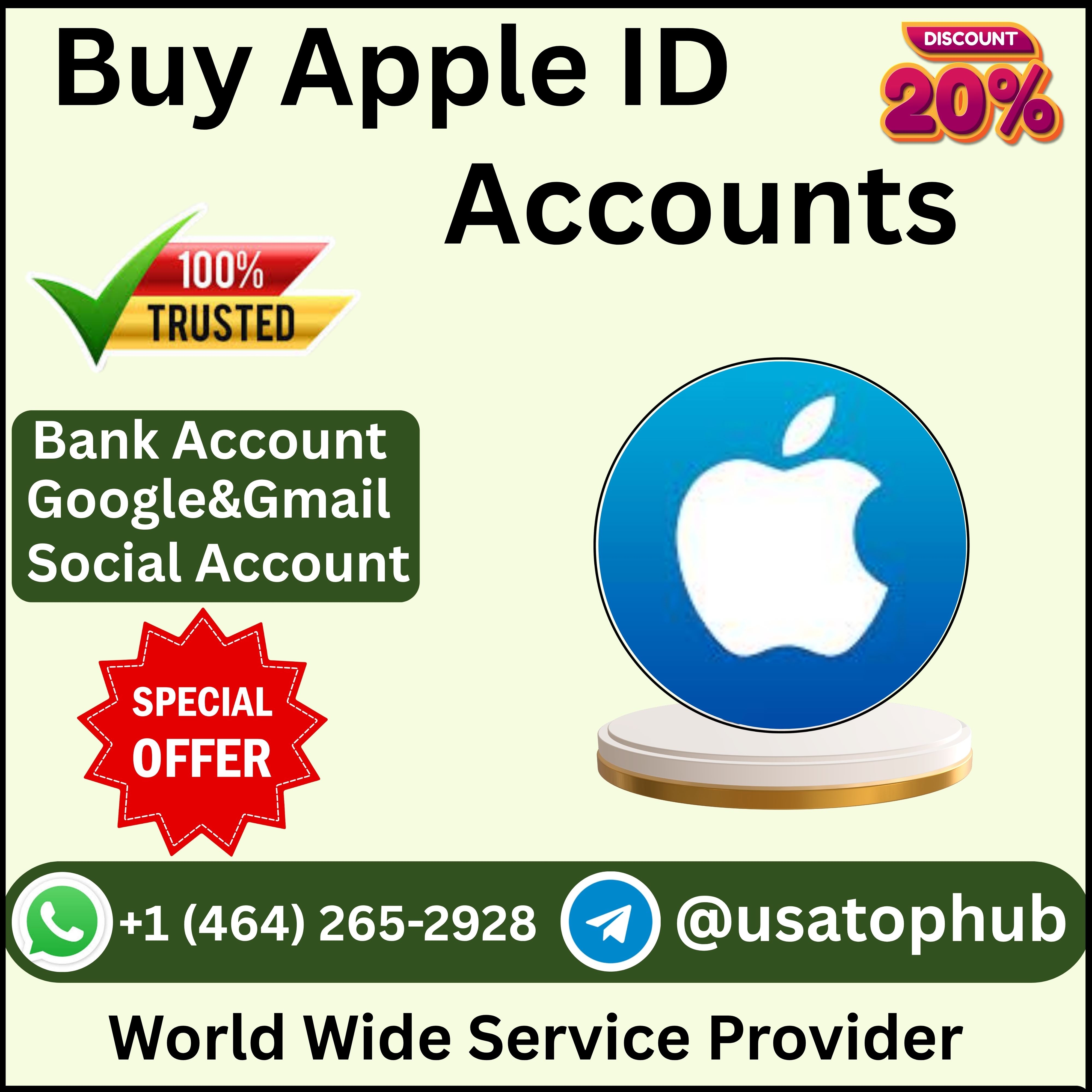 Buy Apple ID Accounts – Verified, Aged & Secure (PVA & Trust
