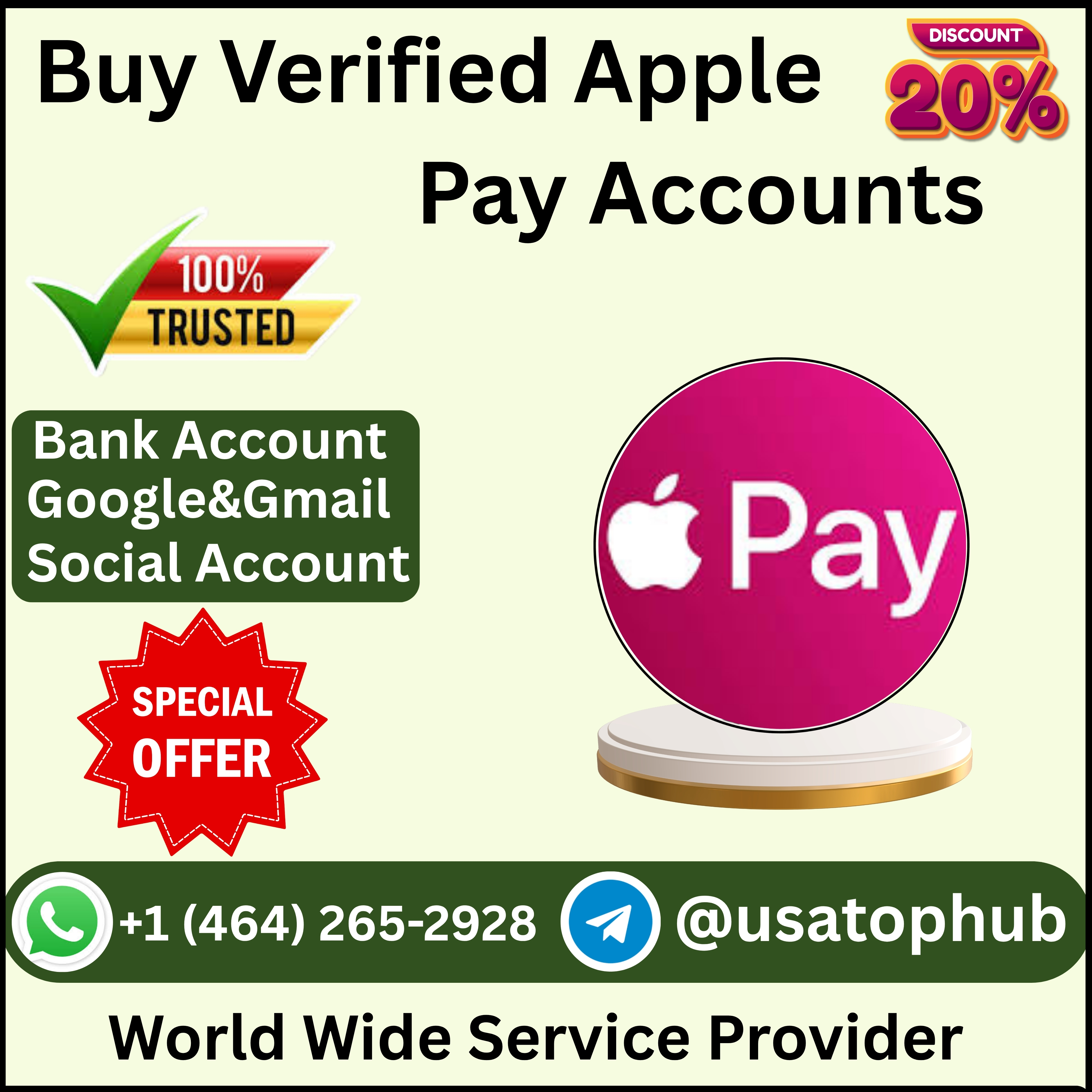 Buy Verified Apple Pay Accounts – Verified, Aged & Secure (P