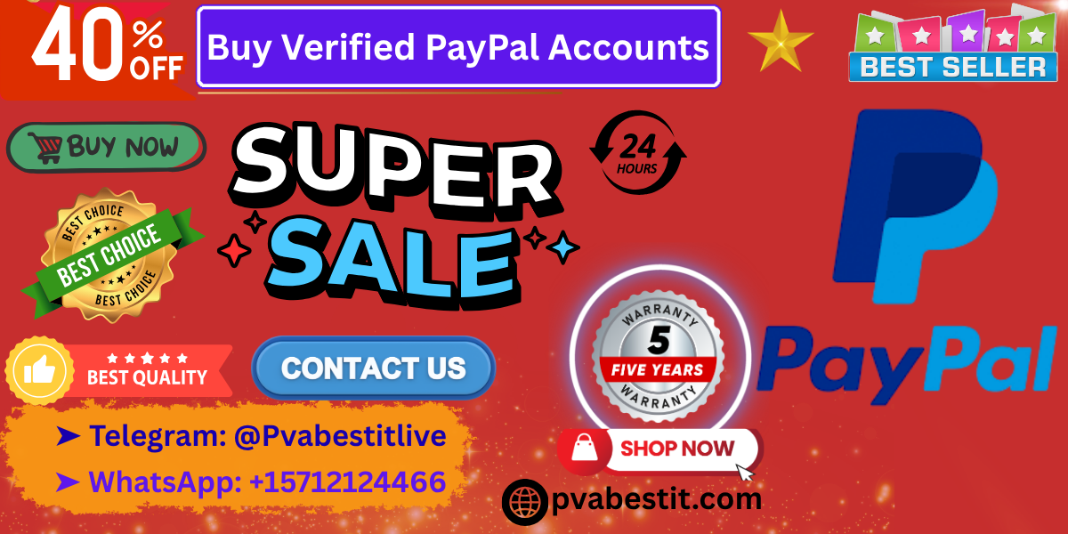 Bu,y Verified PayPal Accounts